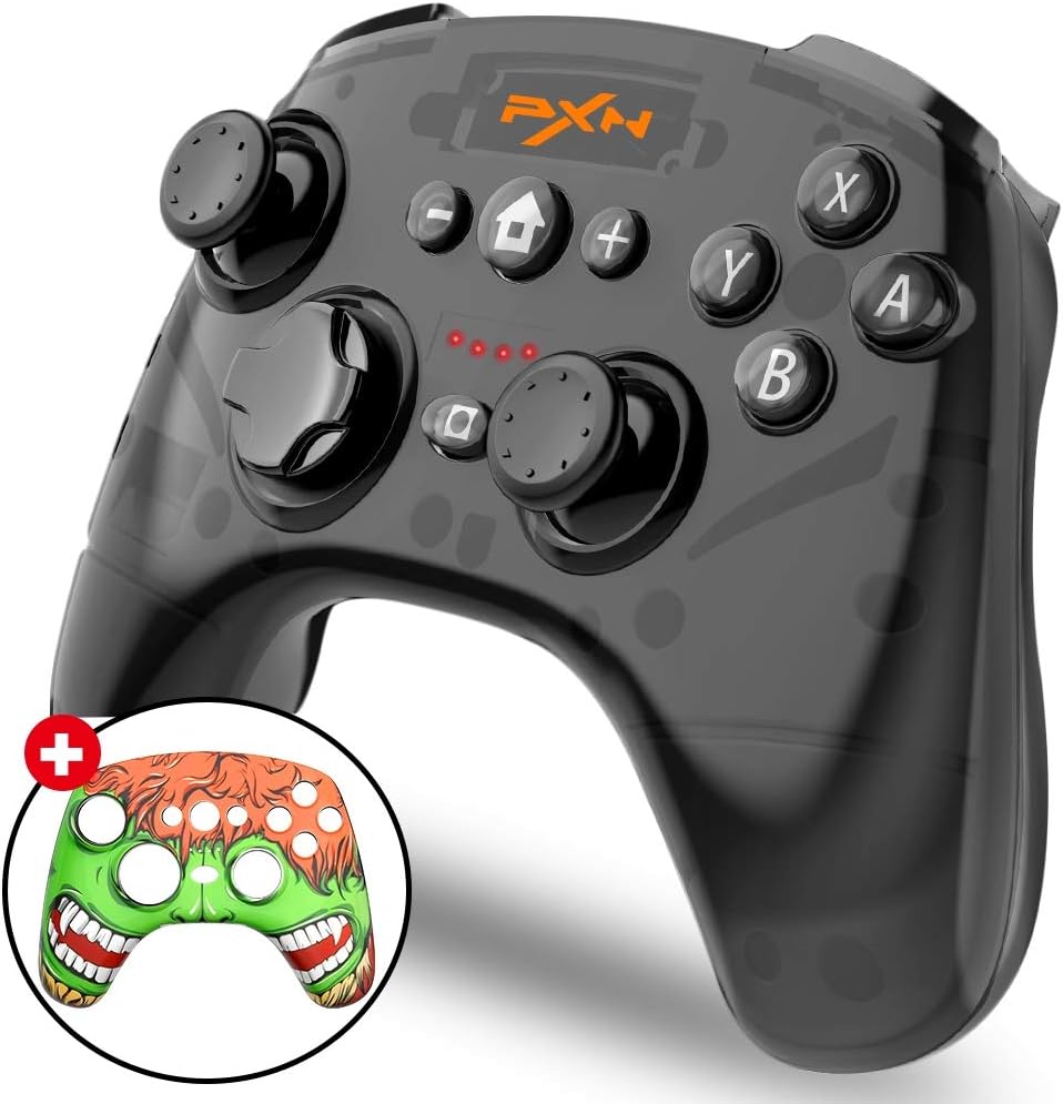 BEBONCOOL Wireless Pro Controller for Nintendo Switch, PXN Pro Remote Controller Gamepads with Adjustable Shock Function