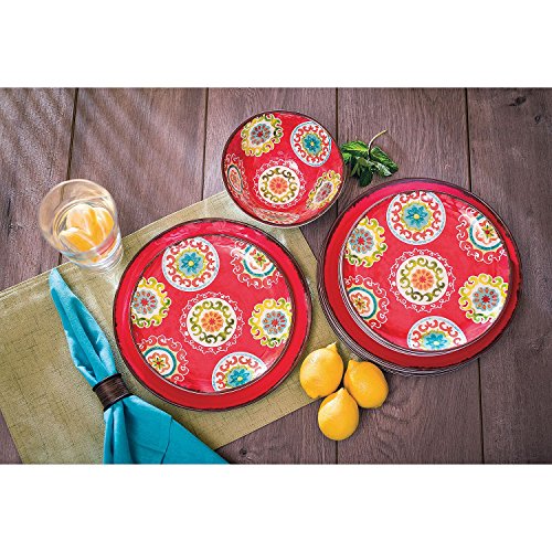 Red Melamine Plates. Calypso Basics by Reston Lloyd Melamine Dinner