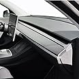 Dashboard Vinyl Wrap Overlay for Tesla Model 3 / Model Y (Satin Black)