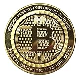 Bitcoin Coin Gold Plated Commemorative Collector's