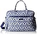 Vera Bradley Women's Cotton Weekender Travel Bag, Cobalt Tile, One Size