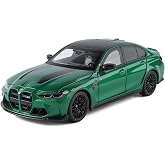 TGRCM-CZ 1:18 Scale BMW M3 Die-Cast Model Car with Openable Hood, Doors and Trunk, Foldable Seats and Mirrors, Collectible Display Model Car,Green
