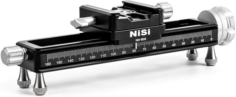 NiSi NM-180 Macro Focus Sliding Rail 160mm CNC Aluminium Arca Swiss