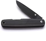 Whitby Pocket Knife Stainless Folding Knife Black Pakkawood Handle 2.25" Blade