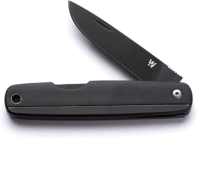 Whitby Pocket Knife Stainless Folding Knife Black Pakkawood Handle 2.25" Blade