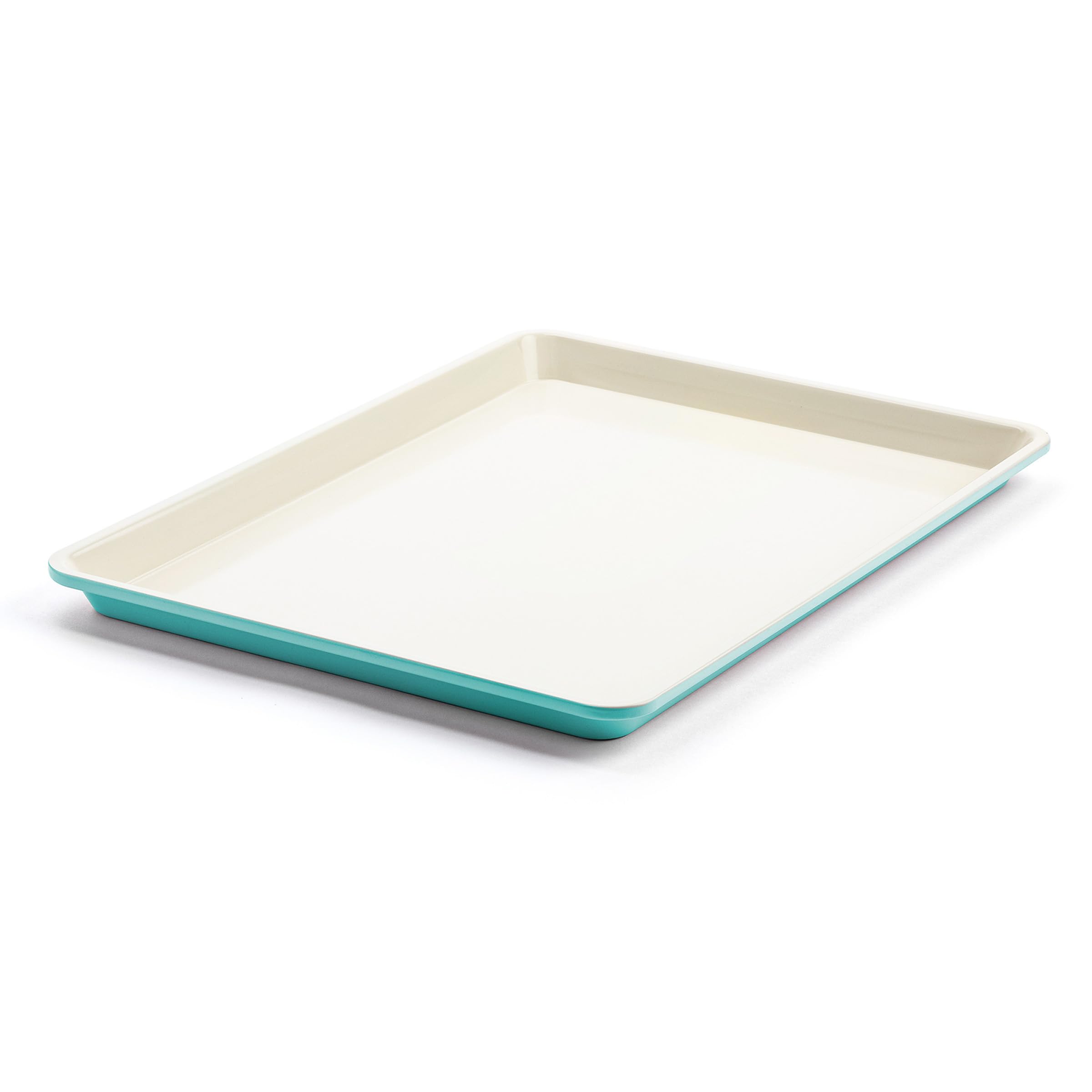 GreenLife Bakeware Healthy Ceramic Non-Stick 47.7cm x 34.7cm Large Baking Sheet, PFAS Free, Dishwasher Safe, Oven Safe, Turquoise