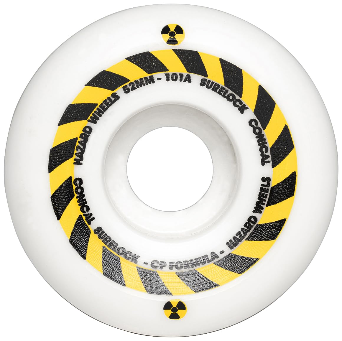Skateboard Wheel 54 mm Sign CP Conical Surelock White
