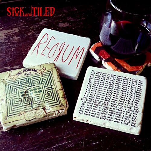 The Shining A Stay At The Overlook Full Set of 4 Tumbled Chiaro Drink Coasters