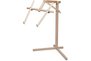 ALLABOUTEMBROIDERYUA Needlework Floor-Standing Type Stand Made of Natural Organic Beech Wood Tapestry Cross Stitch Embroidery Frame Holder
