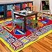 HR 7FT.4IN X 10FT.4IN ABC SHAPES KIDS EDUCATIONAL NON-SLIP RUG(8FTX11FT). PLEASE CHECK ALL THE PICTURES