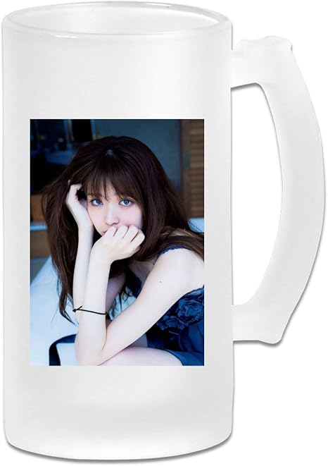 Amazon Co Jp ビールコップ コーヒーカップ マグカップ 松村沙友理 コップ カップ 柄付き 500ml 食器 ガラスコップ 雑貨 グッズ ホーム キッチン