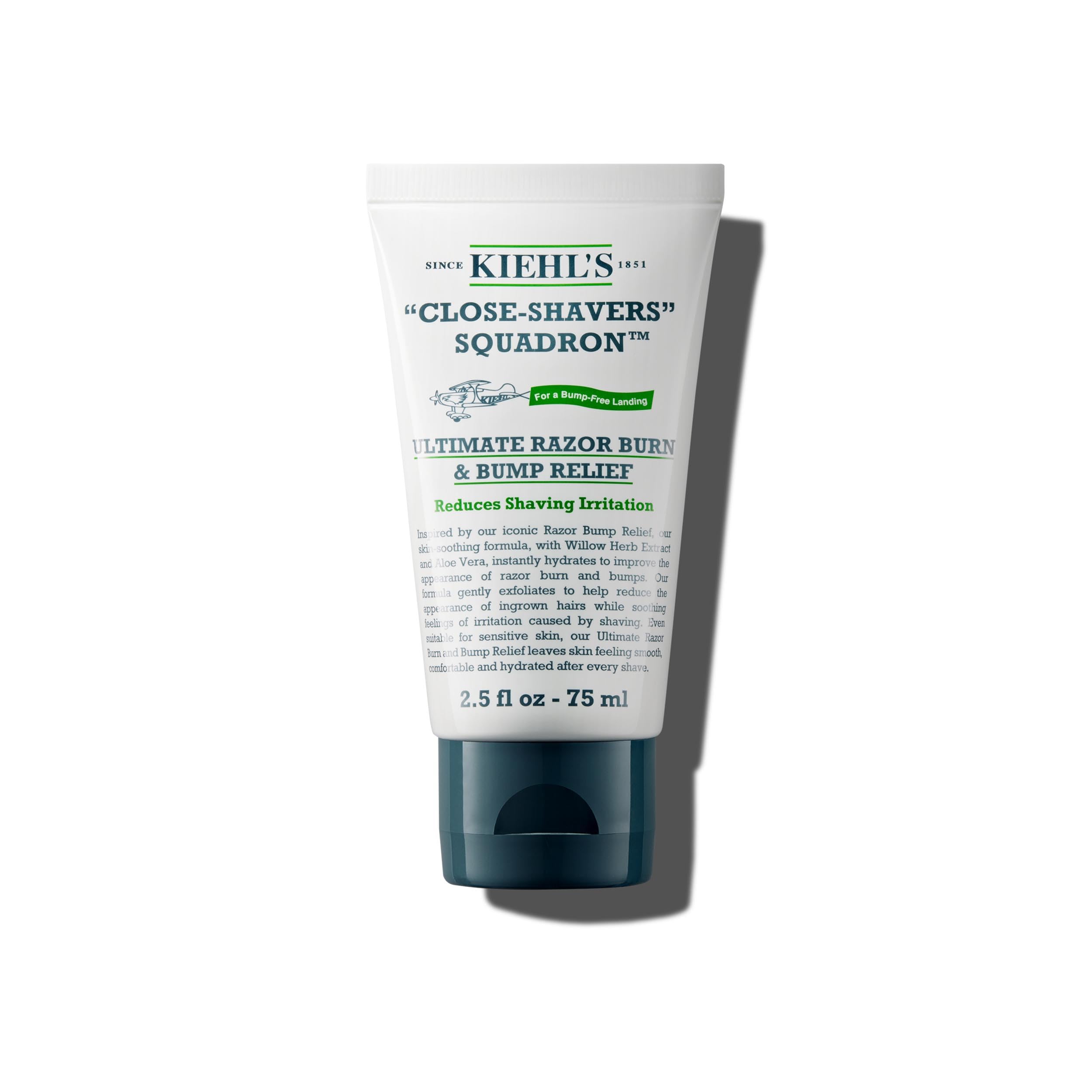 Kiehl's Razor Burn Bump Relief, Men's Aftershave Moisturising Cream, Made with Squalane & Aloe Vera, 75ml