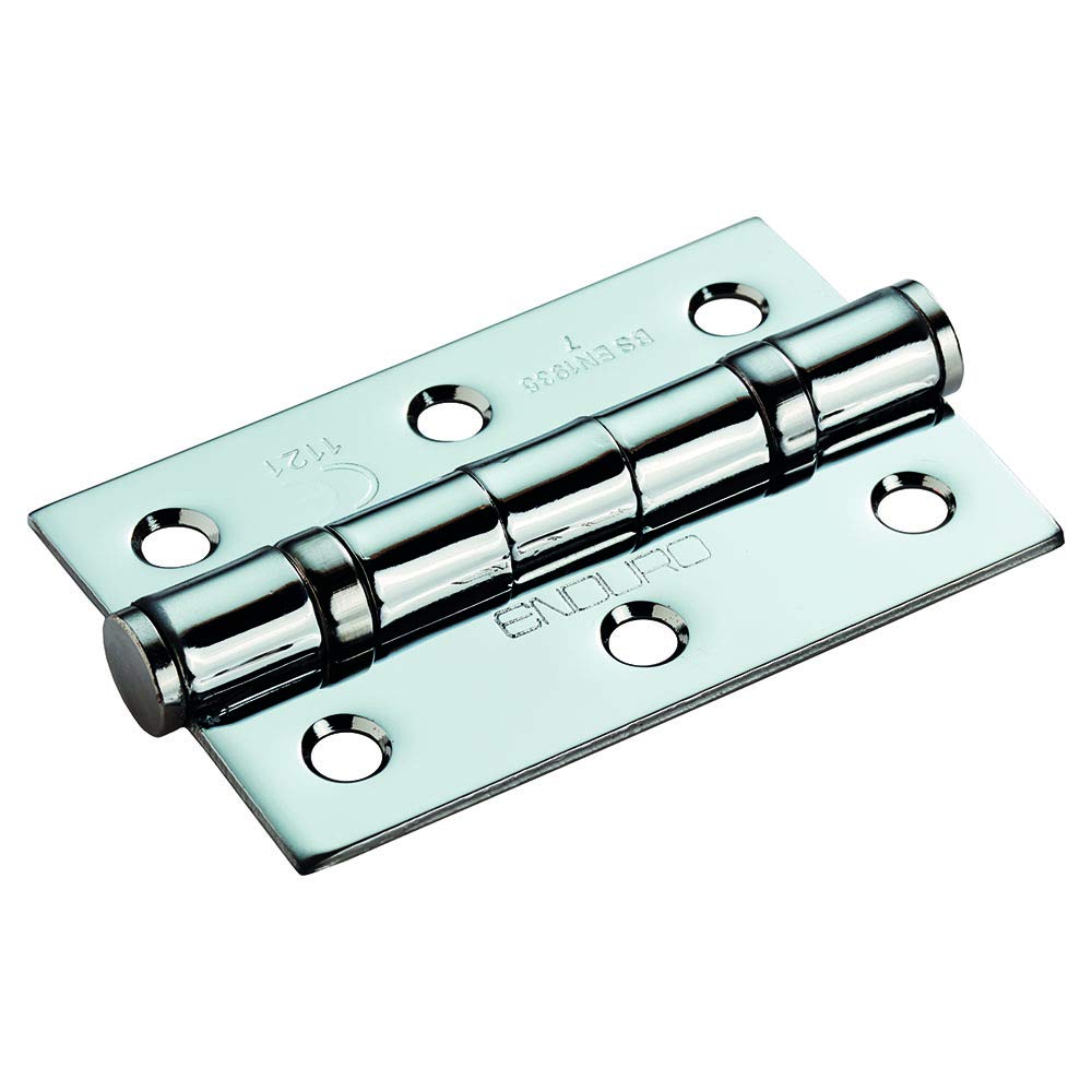 76 X 51 X 2MM BALL BEARING HINGE GRADE 7 C/W SCREWS (PAIR)