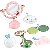 Fisher-Price Baby Toys Mini Me Moments Self-Care Sensory Set 6-Piece Rattle & Teether Activities for Newborns Ages 3+ Months