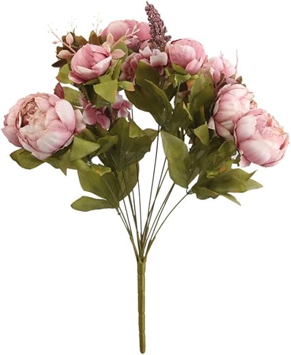 Amazon ノーブランド品 牡丹 造花 フラワー インテリア 結婚式 装飾 ヨーロッパ ノーブランド品 造花