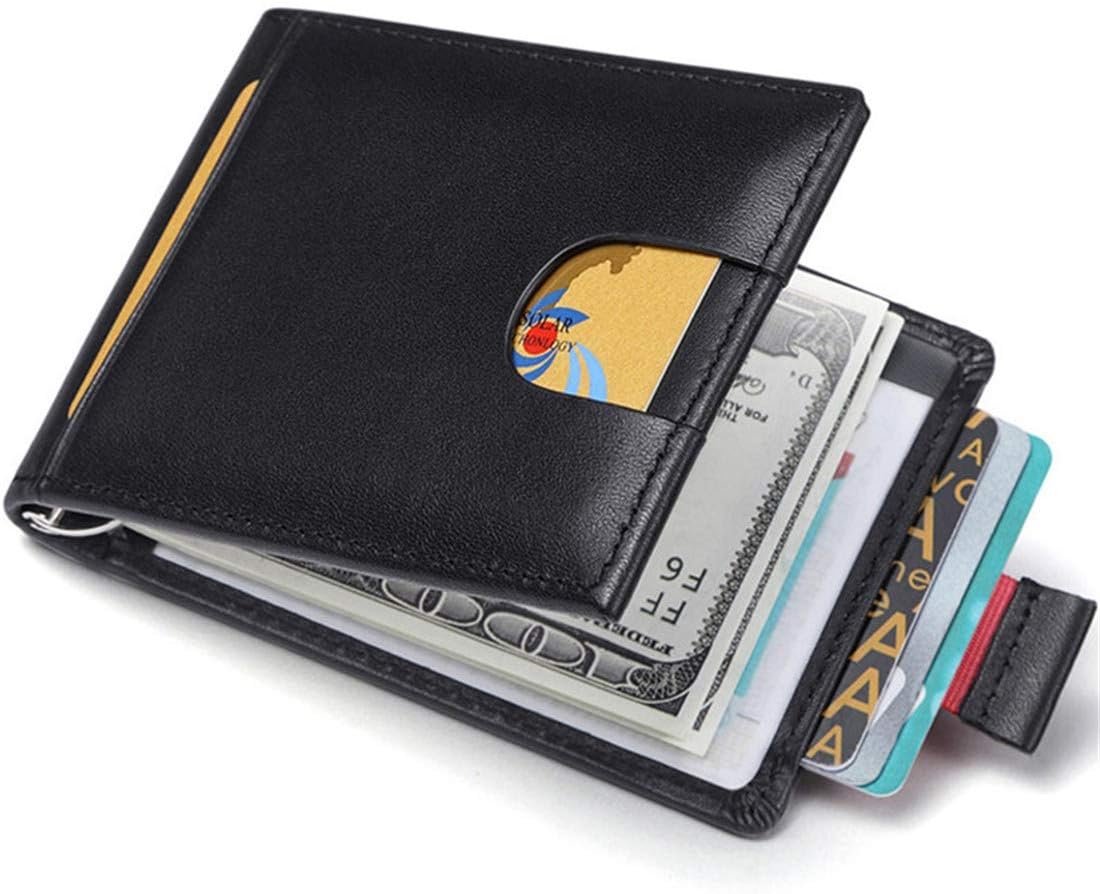 JEEBURYEE RFID Credit Card Holder Wallet for Men Slim Leather Small Card Case Wallet