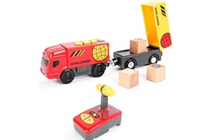 Electric Remote Control Train Toy,Battery Operated Locomotive Train Truck with Magnetic Connector
