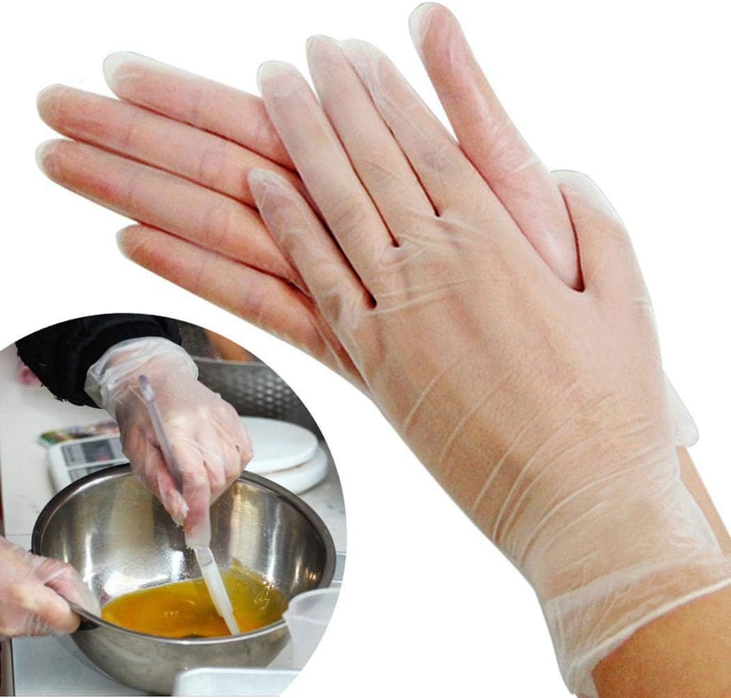Tremaker Disposable Gloves, Nitrile Gloves Cleaning Work Gloves Free Hand Germ Protection Safety Gloves Box of 20 White