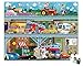 Janod Hat Box 100 Piece Puzzle - Vehicles - Ages 5+ - J02877