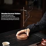 SIYIFEI Wooden Upside Down Incense Holder for Sticks & Ash Catcher view 5