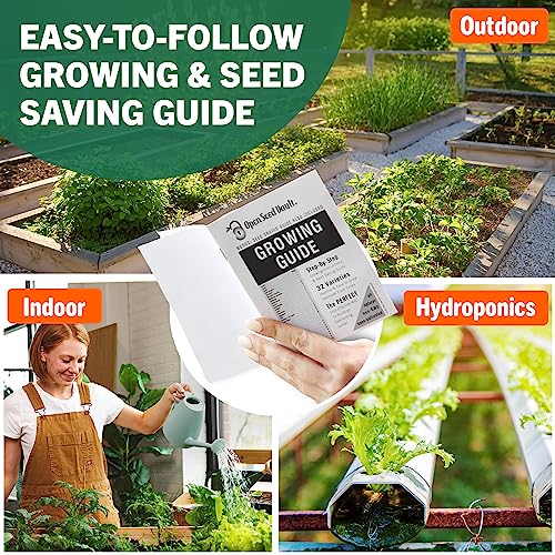 Open Seed Vault 15,000 Non GMO Heirloom Vegetable Seeds For Planting