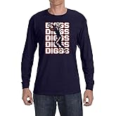 Tenacious Tops Long Sleeve Navy New England Stefon Diggs Text Pic T-Shirt