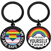 Iweca Lgbtq Lesbian Pride Keychain Lesbian Gifts Gay Gifts For Women Men Trans Gay Pride Decorations Bisexual Pride Stuff Gay You Are Safe With Me Accessories For Couples Boyfriend Girlfriend