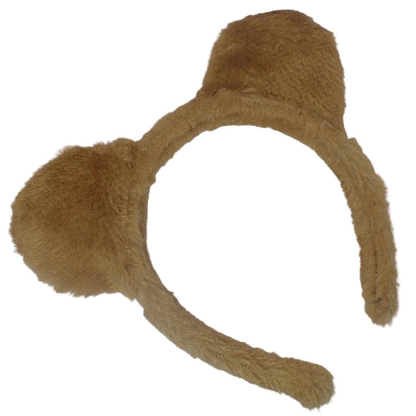 Topkids Accessories Teddy Bear Ears Teddy Bear Headband Brown Teddy Bear Ears Animal Headbands Panda Ears Easter Halloween Fancy Dress Outfit World Book Day For Adults, Children, Kids (Brown)