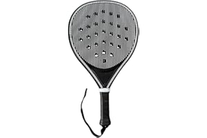 SM SunniMix Padel Tennis Racket Outdoor Paddle Tennis Racquet with Wrist Strap Foam Core Carbon Fiber Surface for Adults Trai