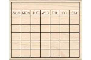 Stamps by Impression Journal, Habit Tracker, Calendar Rubber Stamp 2.25" x 2.75" 5 Row ST 1299
