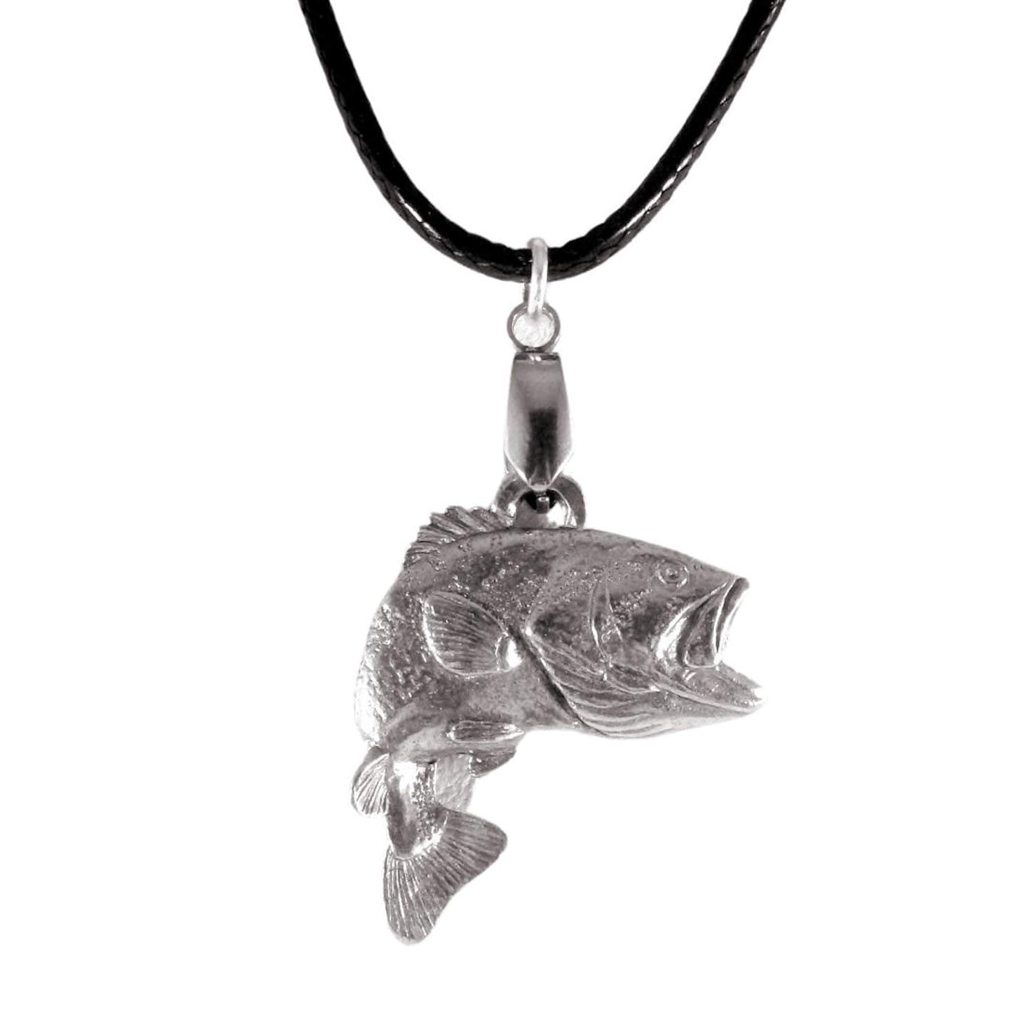 Jumping Largemouth Bass Necklace 1661 Handmade