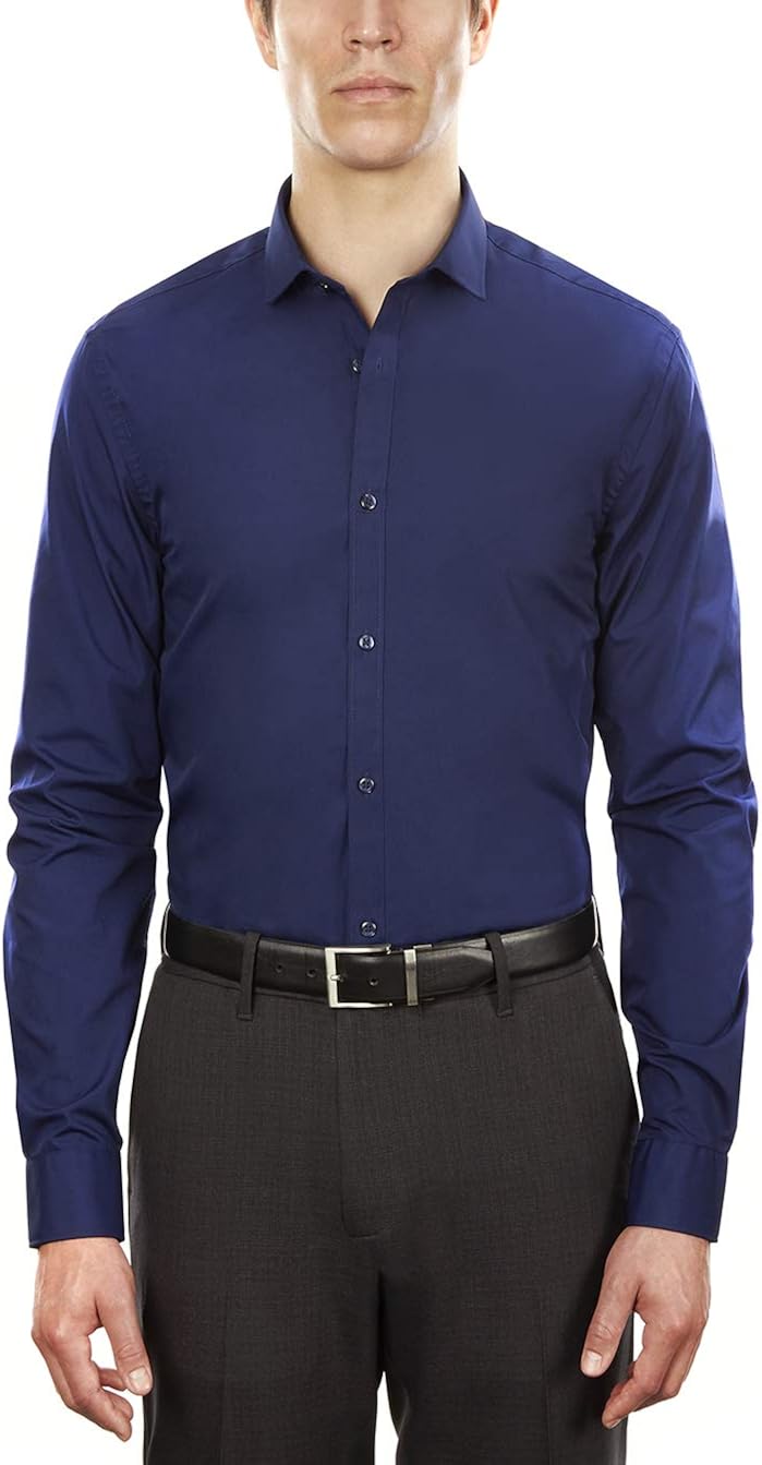 Arrow 1851 Men's Dress Shirt Poplin (Available in Regular, Slim, Fitted, and Extreme Slim Fits): Clothing