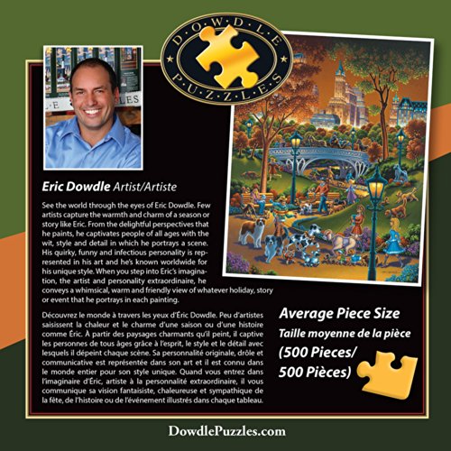 Jigsaw Puzzle - Dog Walkers 500 Pc By Dowdle Folk Art