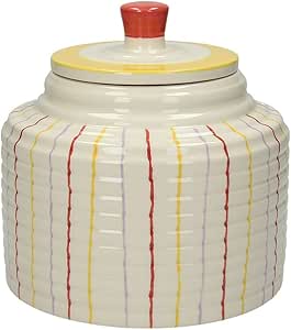 Tognana Dolce Casa Coral Bote para Galletas, Cerámica, Color Rojo