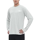 Riverruns UPF 50+ Men's Long Sleeve Cooling Quick Dry Shirt Sun Breathable Shirt Thumbhole Shirts Rash Guard for Fishing Swim