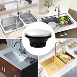 JINGDAOTO 4 PCS 45mm Stainless Steel Sink Hole Cover Tap Blanking Plug Stopper view 6