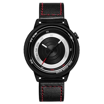 Photographer Analogue Series Quartz Black Mens and Womens Watch (-T45BKLRD)