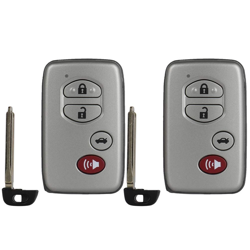 Photo 1 of OCPTY 2 PCS Flip Key Entry Remote Control uncut Key Fob Transmitter Replacement 06 07 08 09 10 for Toyota Avalon/for Toyota Camry 89904-06041 HYQ14AAB 271451-0140 314.3MHz