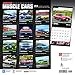 American Muscle Cars 2018 12 x 12 Inch Monthly Square Wall Calendar with Foil Stamped Cover, USA Motor Ford Chevrolet Chrysler Oldsmobile Pontiac