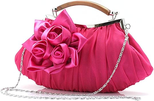 Tinksky Bolso De Mano De Seda Para Fiesta Para Boda Regalo Para El Dia De La Madre O Regalo Para Mujeres Rojo Rosa Amazon Com Mx
