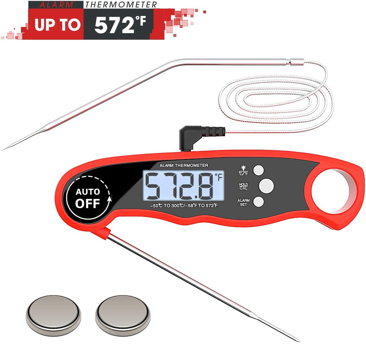 Nicewell Dual Probe Meat Thermometer Digital Instant Read for Kitchen