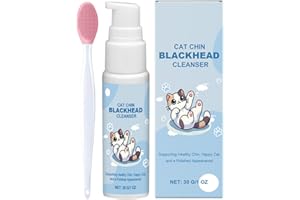 Cat Chin Cleaner - Pet Blackhead Cleanse Lotion with Soft Brush | Effective Deep Cleanser Spray for Cats and Dogs | Gentle Sk