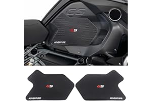 WODPICE Motorcycle Gas Tank Protectors for R1200GS ADV R1250GS Adventure, Non-Slip Fuel Tank Sticker, Waterproof Fuel Tank Side Traction Pad for R1250GS Adventure R1200GS ADV 2013-2021 (Black)