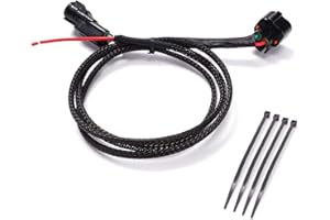 JADSORBOBI Key-On Power Harness with 4 Ties, Compatible with Honda Talon 1000 / Pioneer 1000/700 / 500, Foreman ATV (2015+), Plug-and-Play 12V Ignition Accessory Wire Kit
