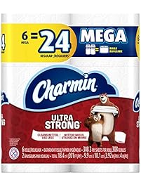 Charmin Ultra Strong Toilet Paper, 6 Mega Rolls