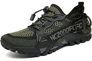 TANGYUGEN Water Shoes Men Women Outdoor Hiking Shoes Quick Drying Beach Aqua Shoes Travel Trekking Walking Climbing Sneakers