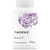THORNE - Melaton-3 - 3mg Melatonin Supplement - Supports Normal Circadian Rhythms, Restful Sleep & Relaxation* - NSF Certified for Sport - 60 Capsules