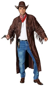 Westernmantel in braun zum Herren Kostüm Cowboy zu Karneval Gr.54-58