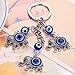 Afco Blue Evil Eye Key Chain Cute Elephant Dolphin Animal Pendant Car Handbag Keyring