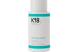 K18 PEPTIDE PREP™ Color-Safe Detox Clarifying Shampoo, Non-Stripping, pH-Optimized Cleanse, Removes Product Buildup, Dirt, Oils & Metals, 8.5 Fl Oz